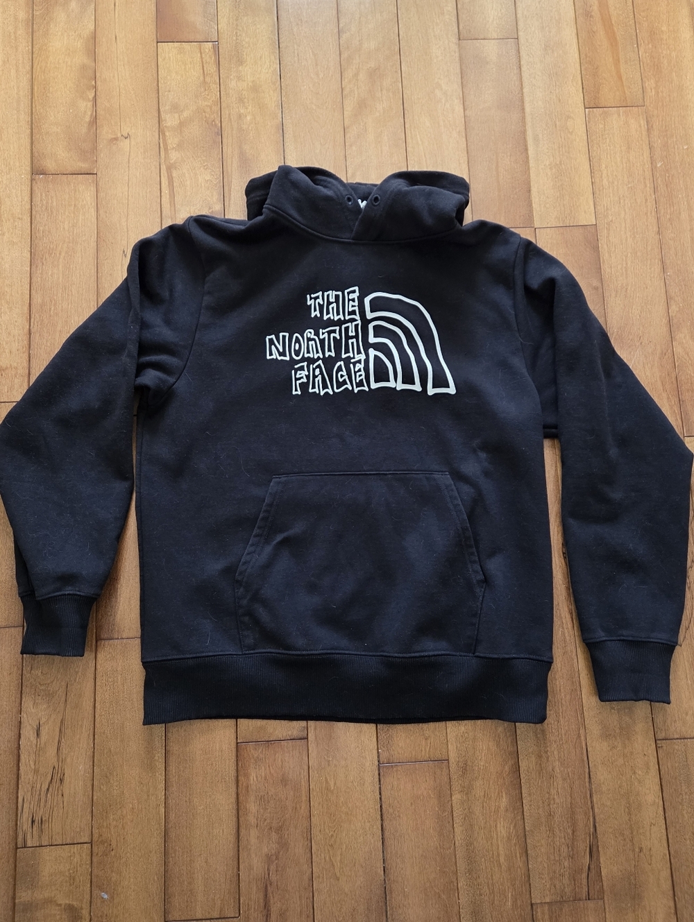 The North Face Men's Black Heavyweight  Logo Pullover Hoodie Size L